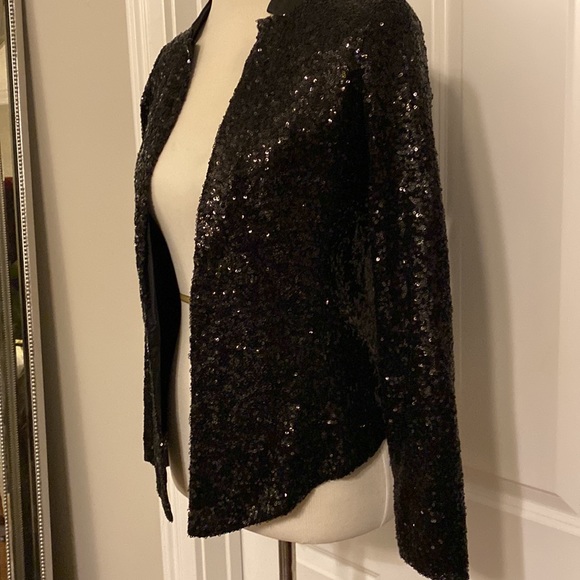 Ella Moss Black Sequin Jacket - size Extra Small ( XS ) - Picture 3 of 8
